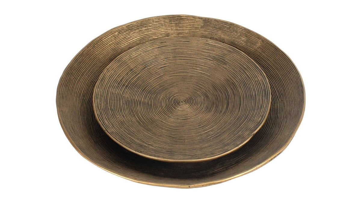 Stratum - Round Bowls Set of 2 - Brass