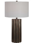 Khalio - Gun Metal Table Lamp - Dark Brown