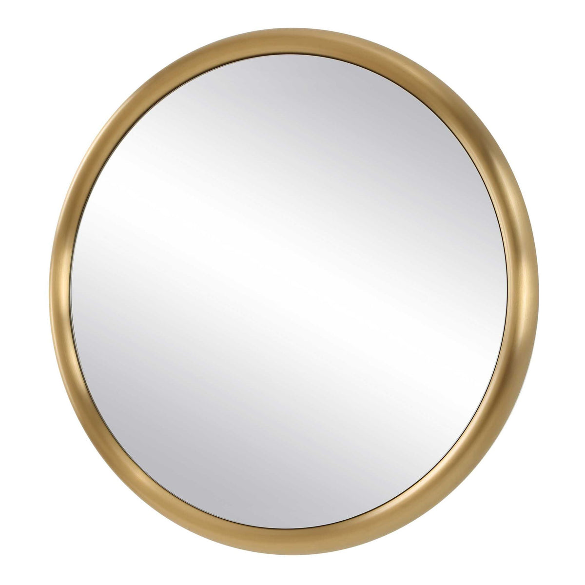 Atkinson - Modern Round Mirror - Brass