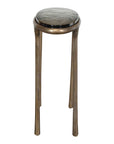 Ata - Oval Accent Table - Brass