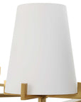 Lassen - 8 Light Chandelier - Brass
