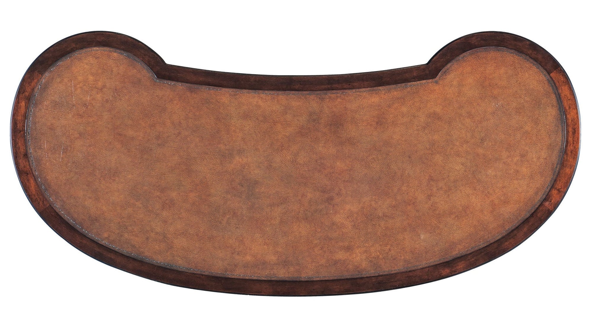 Charleston - Kidney Writing Desk - Dark Brown