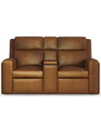 Wyatt - Power Reclining Loveseat With Console & Power Headrests & Lumbar
