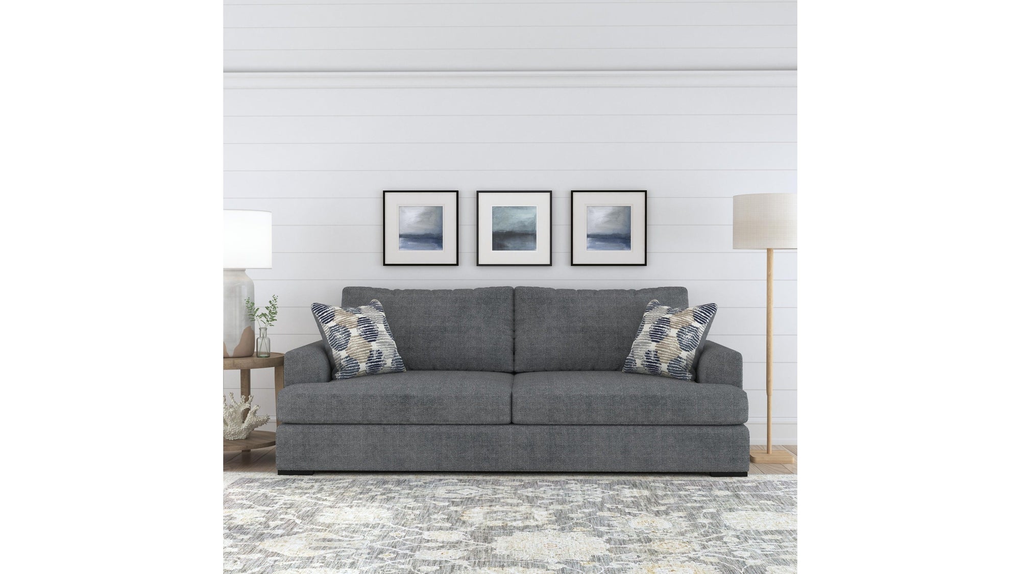 Willow - Fabric Stationary Extra Large Two-Cushion Sofa