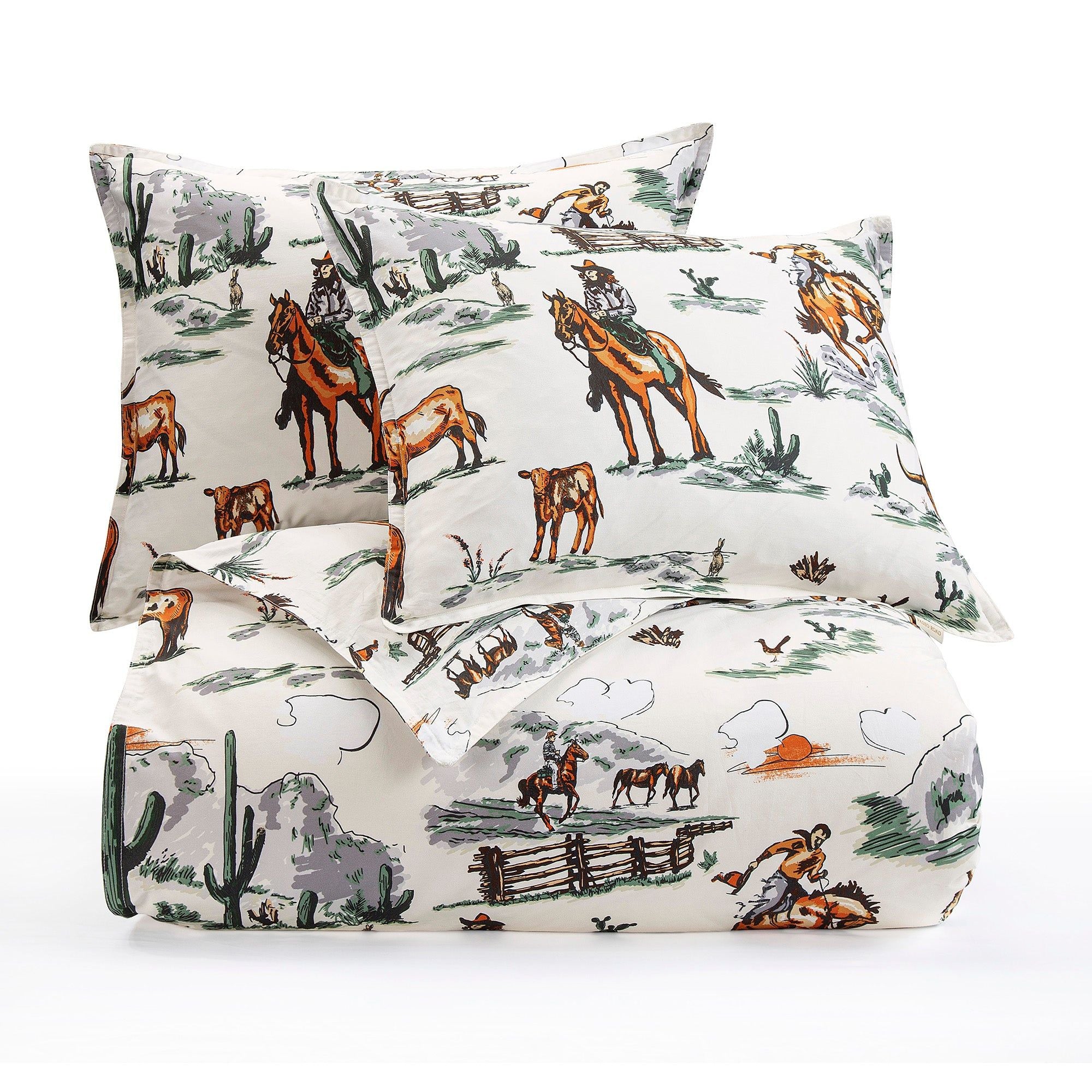 Ranch Life - Queen Reversible Comforter Set (Set of 3) - Duffle Bag