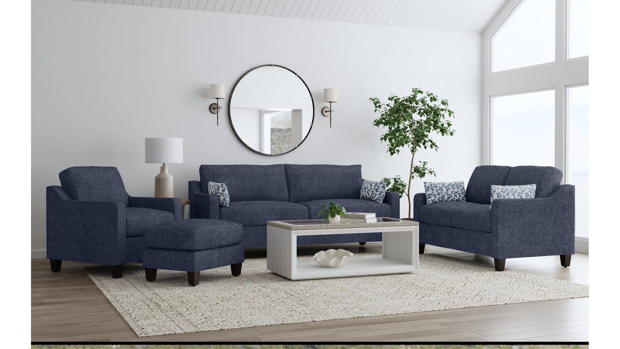 Drew - Fabric Loveseat