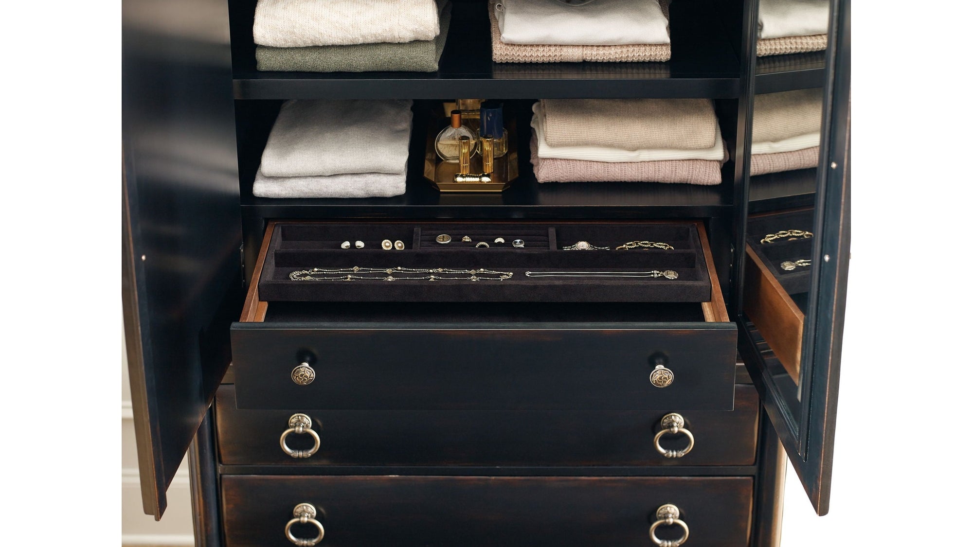 Charleston - Jewelry Armoire - Black