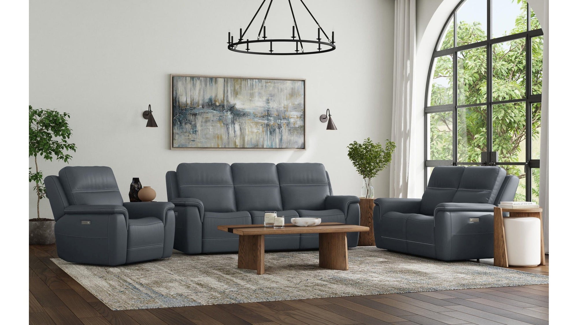 Sawyer - Power Reclining Sofa With Power Headrests &amp; Lumbar