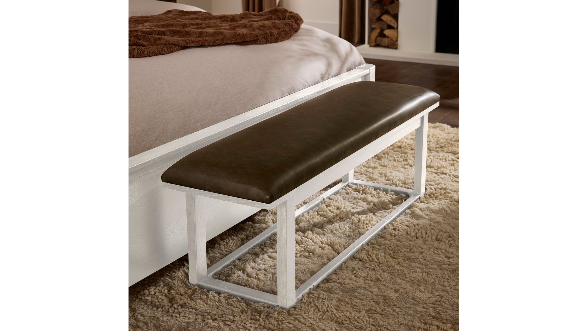 Lodge & Loft - Upholstered Bench - Sedona Brown