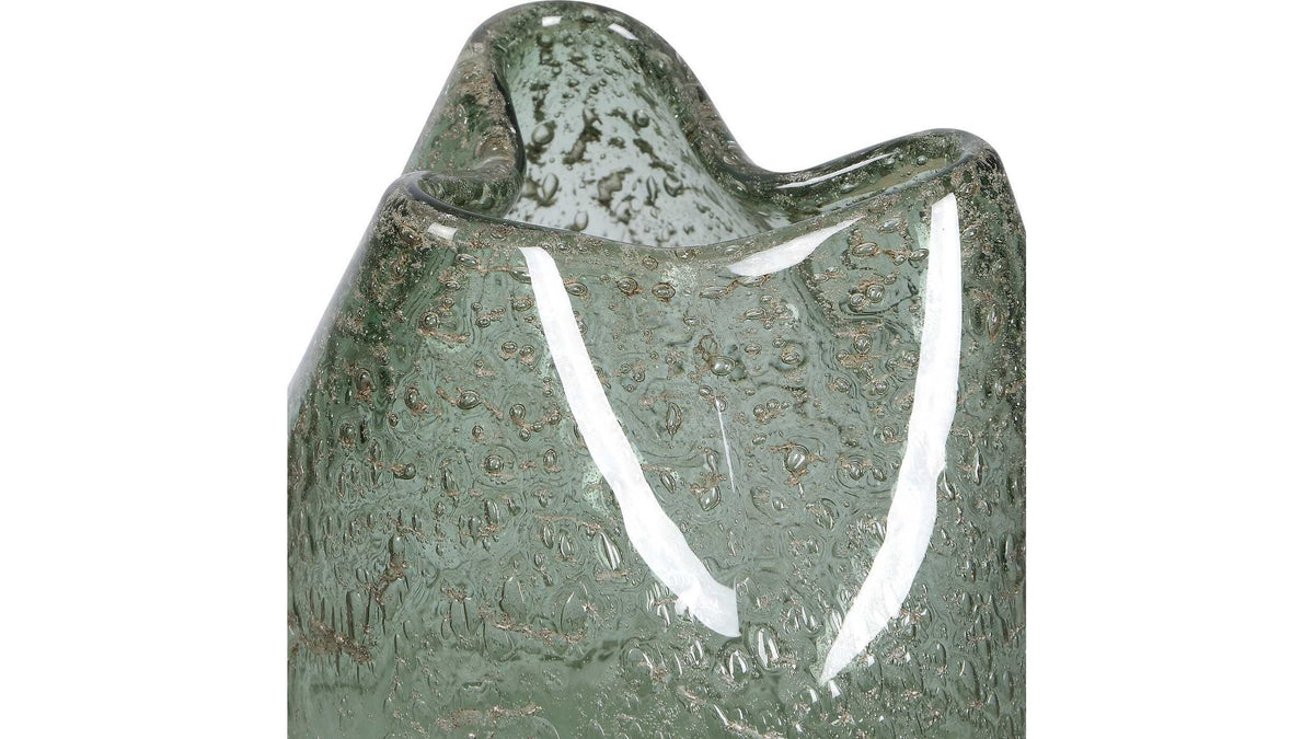 Chianti - Seeded Glass Vases Set of 2 - Blue / Green
