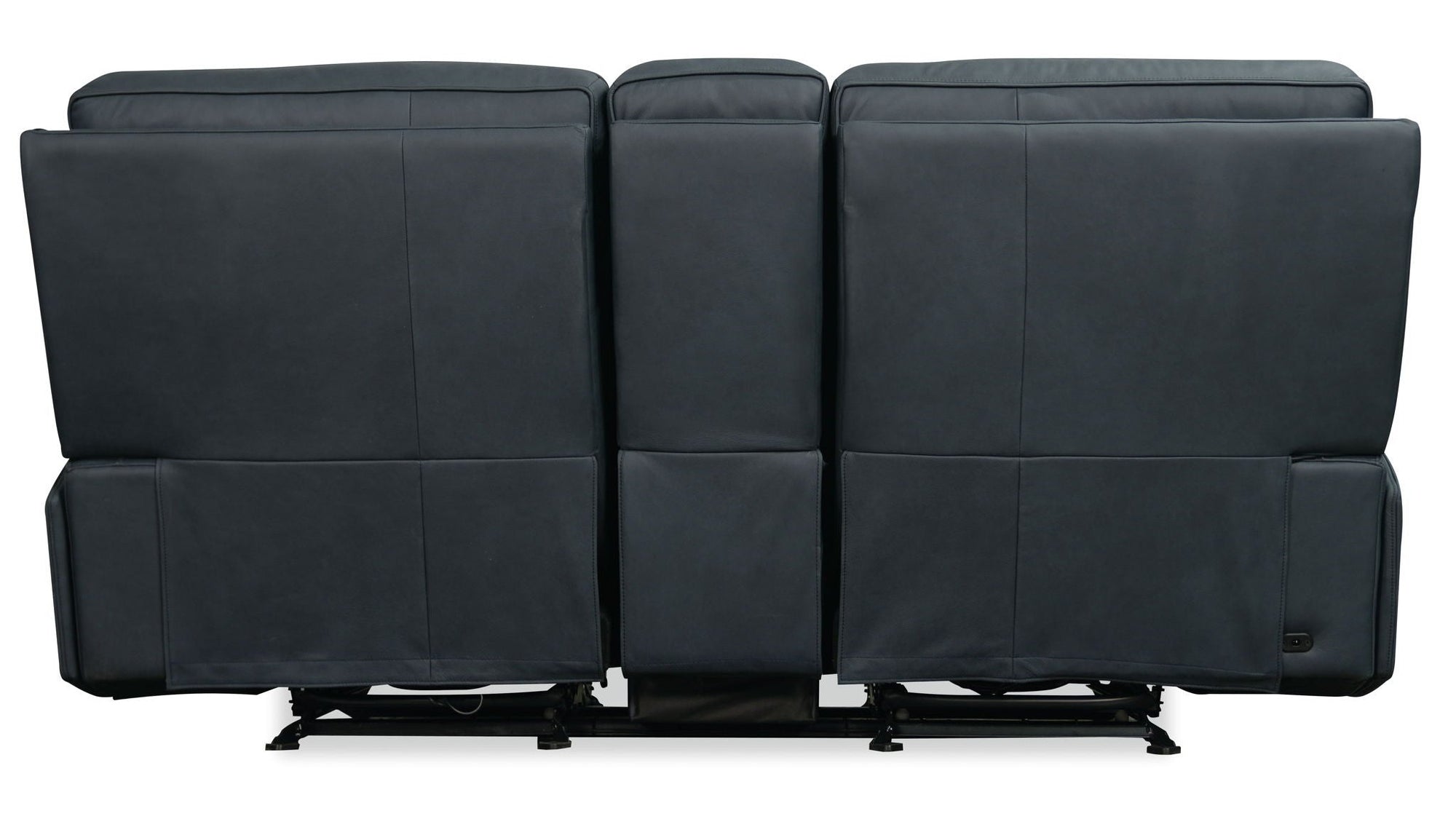 Riverton - Power Gliding Console Loveseat With Power Headrest And Lumbar - Black