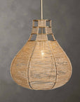 Hestia - 1 Light Natural Rope Pendant - Light Brown