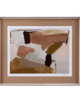 Almondine II Framed Art - Dark Brown