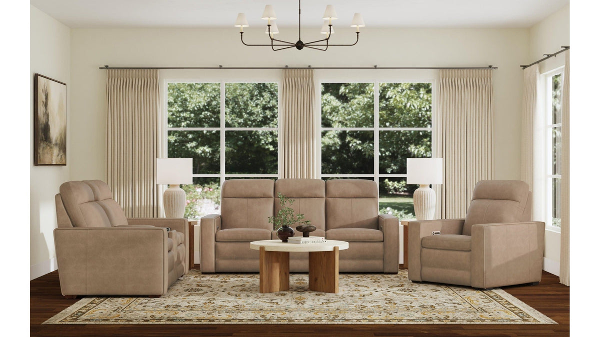 Dutch - Power Reclining Sofa With Console, Power Headrest, &amp; Lumbar