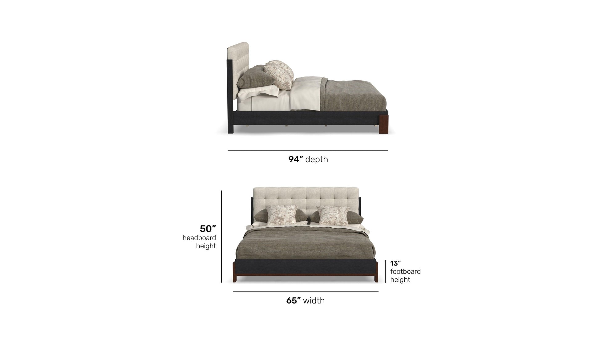 Waterfall - Upholstered Bed