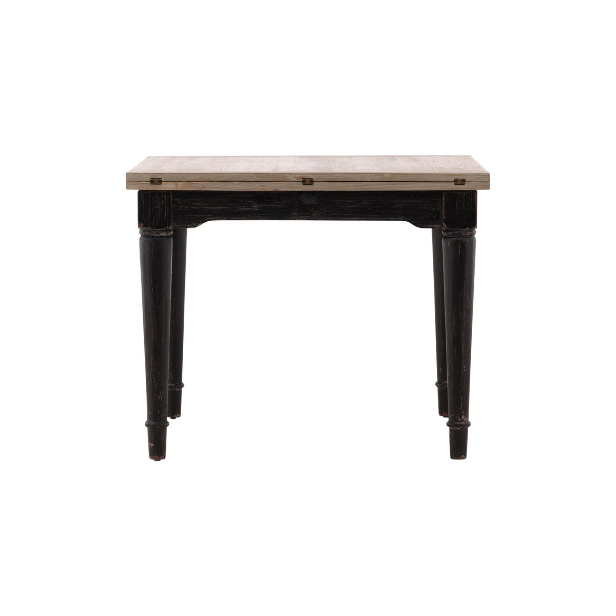 Elaine - Extension Dining Table - Black / Light Brown