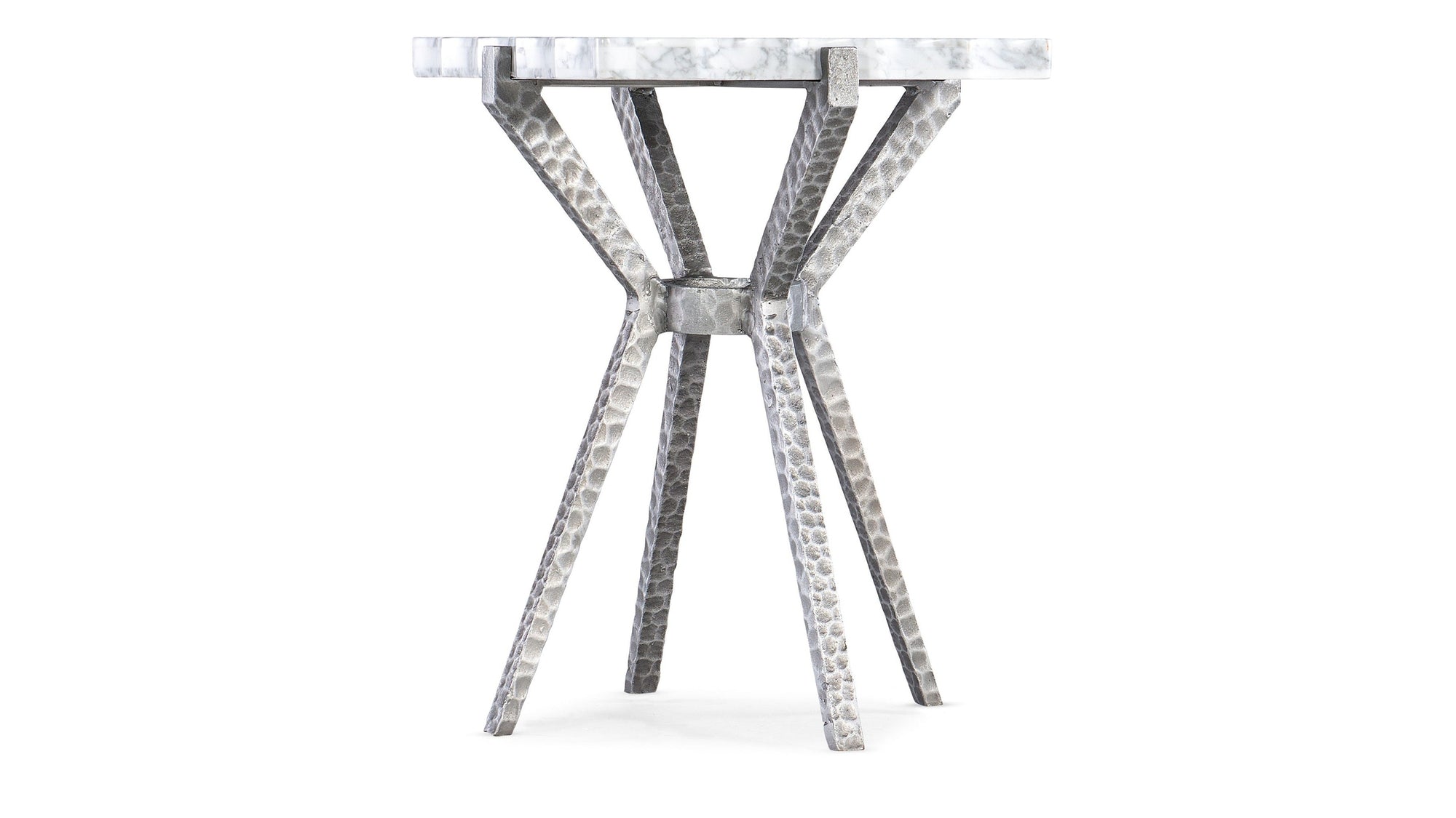 Melange - Glendon Side Table - Pearl Silver
