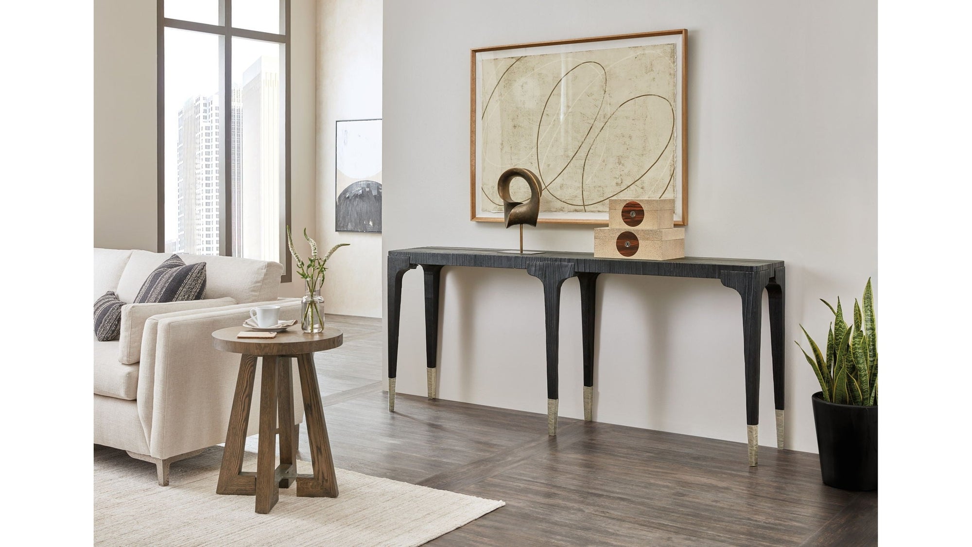 Chapman - Shou Sugi Ban Console Table - Black