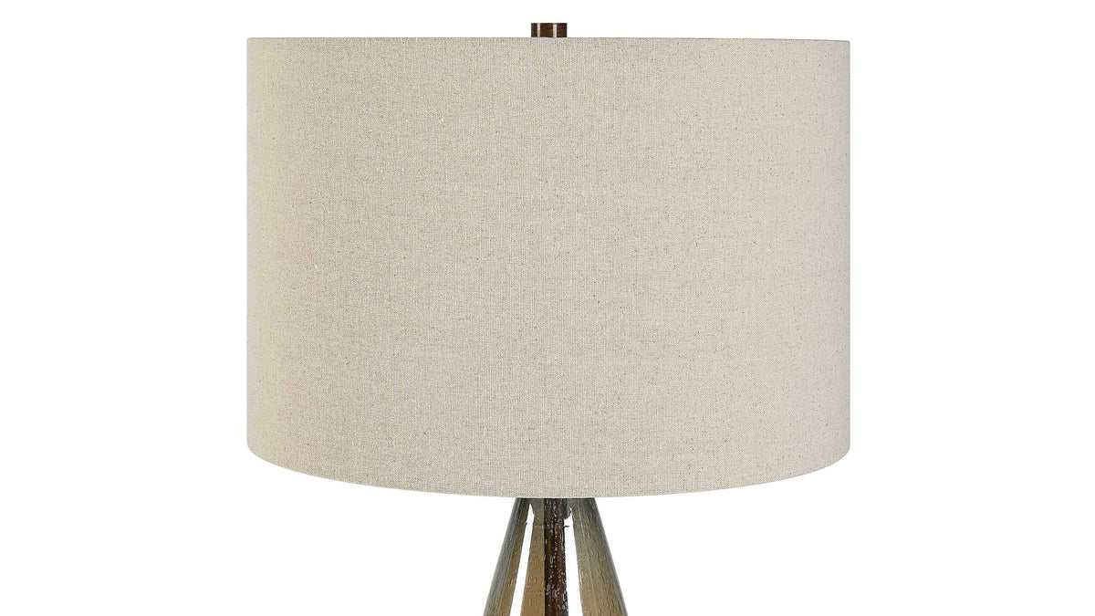 Baltic - Teardrop Glass Table Lamp - Dark Brown