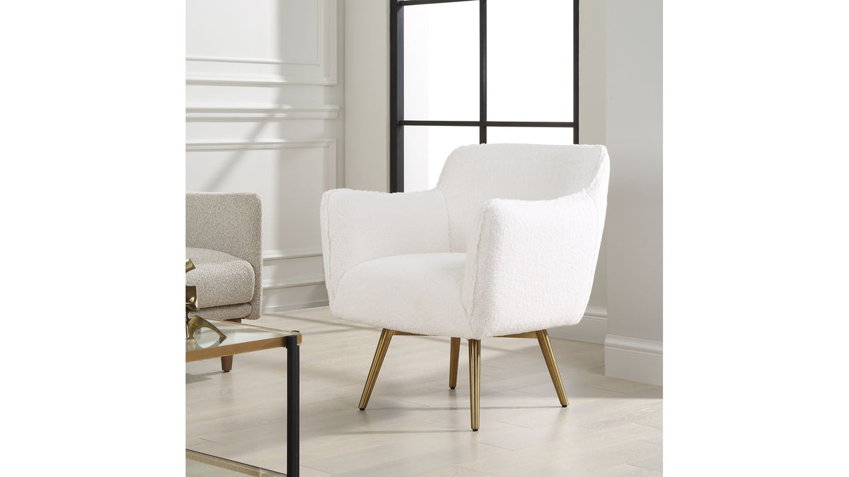 Oasis - White Swivel Chair