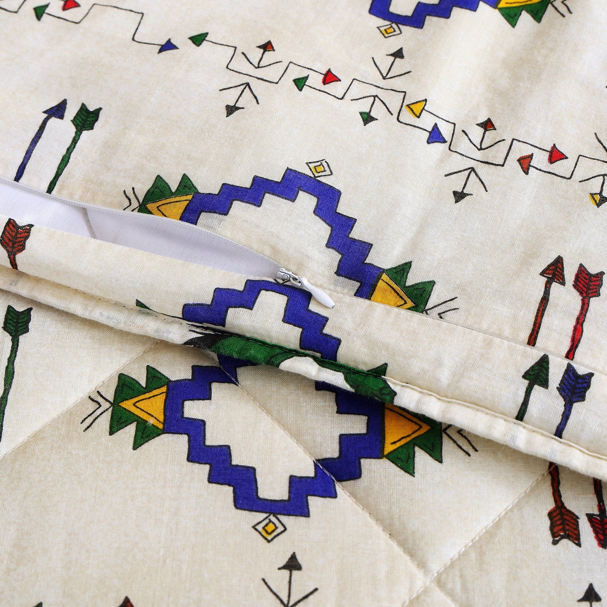 Wild Horses - Full/Queen Reversible Quilt Set (Set of 3) - Multi Color
