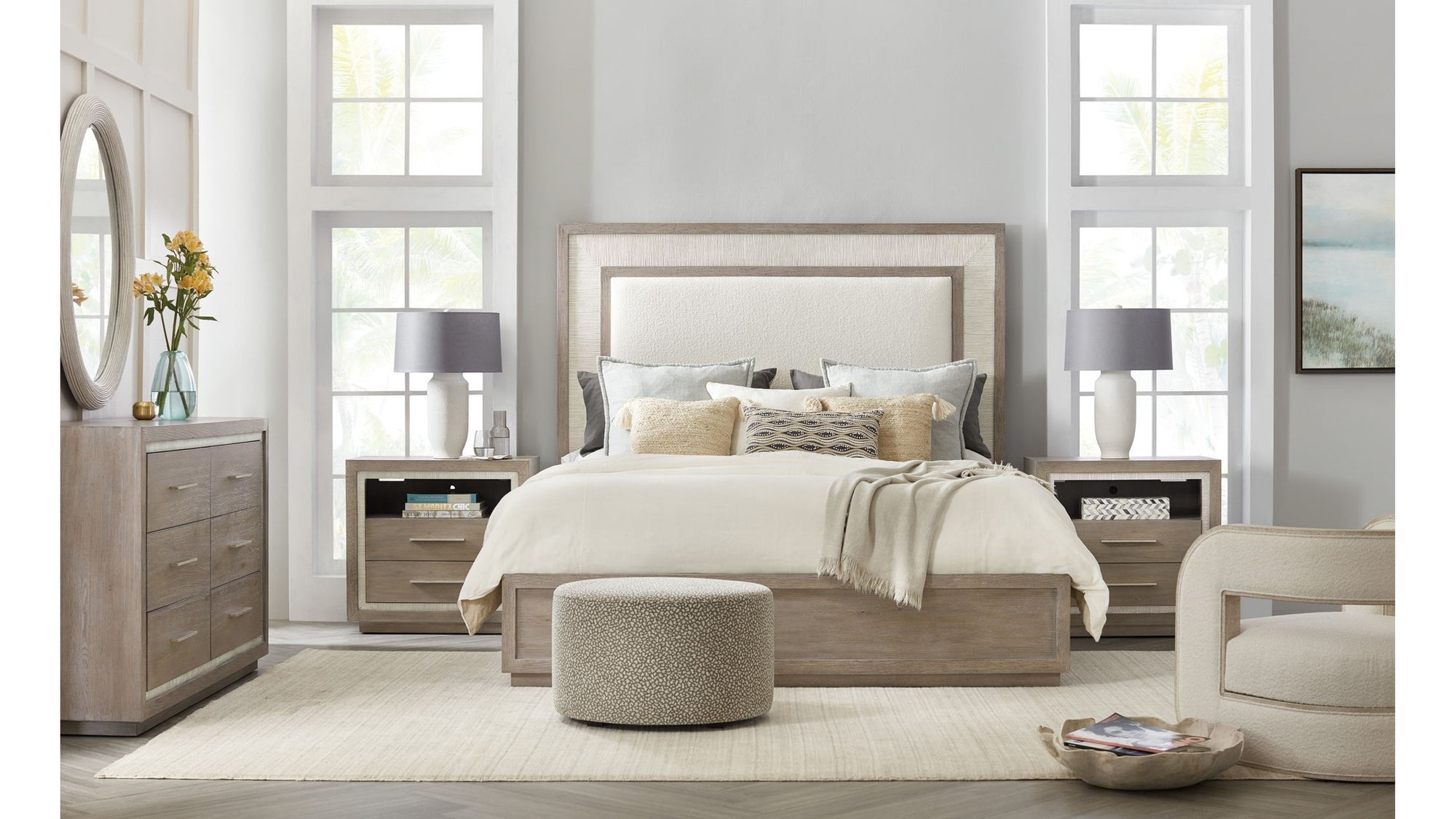 Serenity - Rookery Upholstered Panel Bed