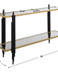 Empire - Cityscape Console Table - Gold