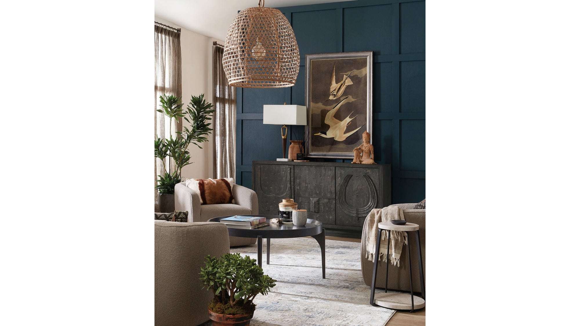 Commerce And Market - Round Cocktail Table - Black