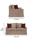 Lottie - Loveseat With Skirt Trim