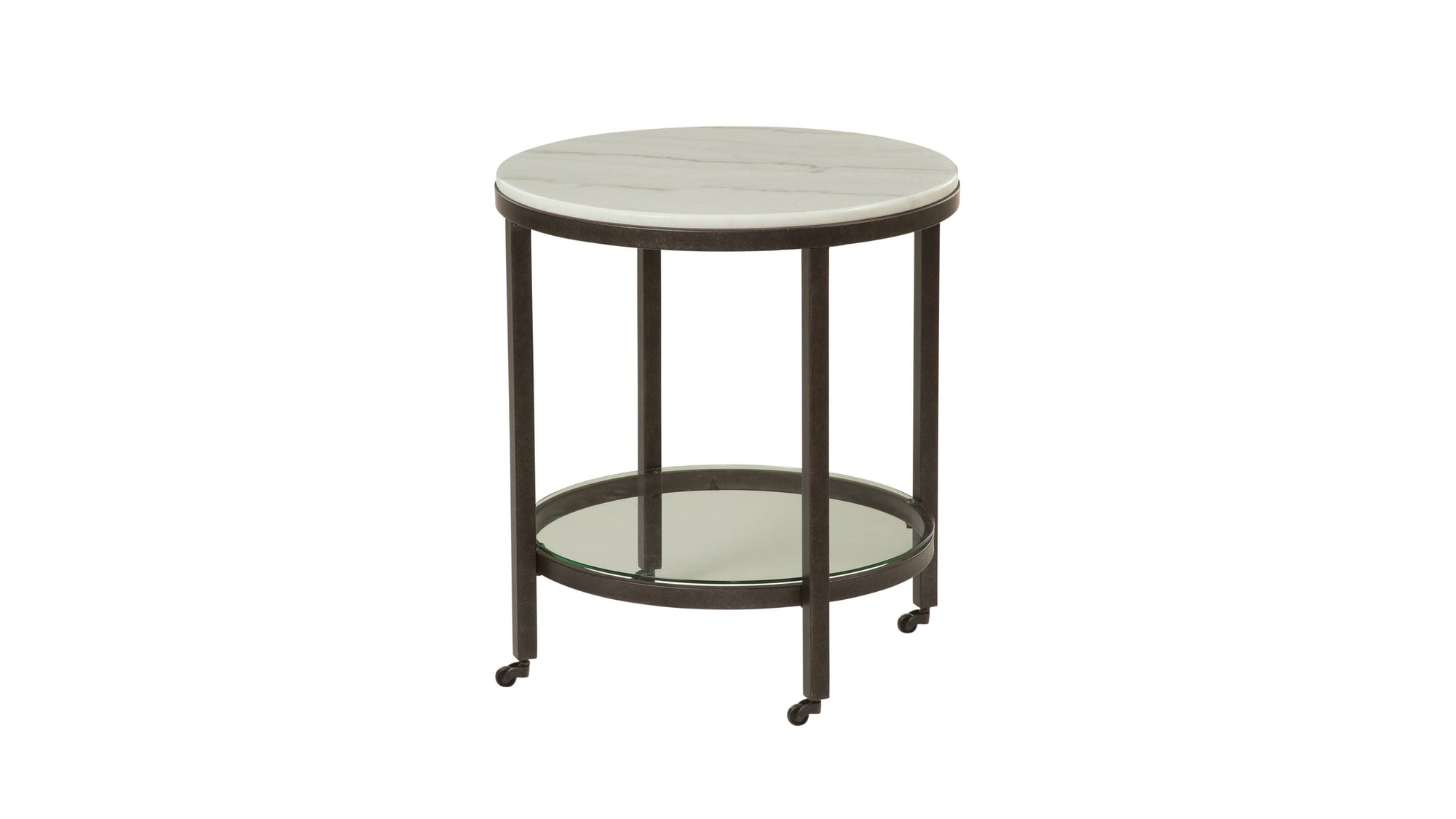 Whitman - Round End Table - White