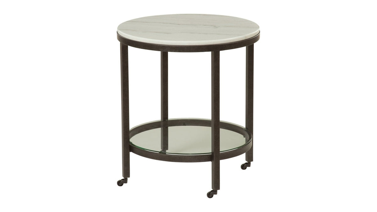 Whitman - Round End Table - White