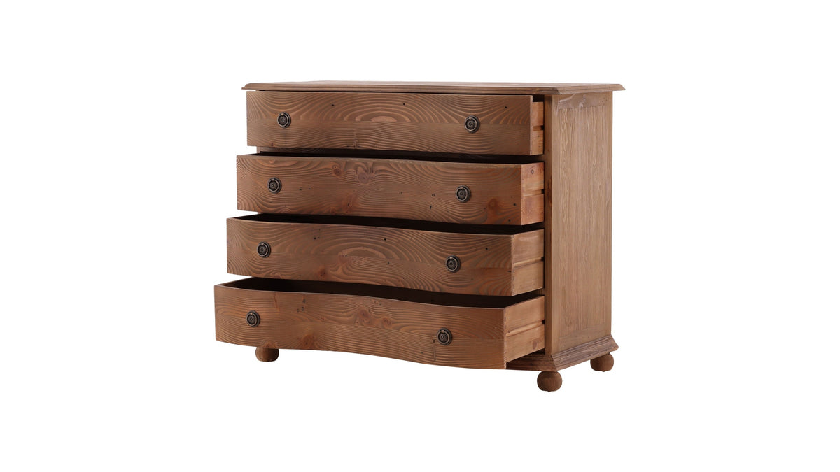 Bowfront - Pine Chest