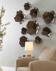 Two Wood - Wall Decor (Set of 3) - Mocha
