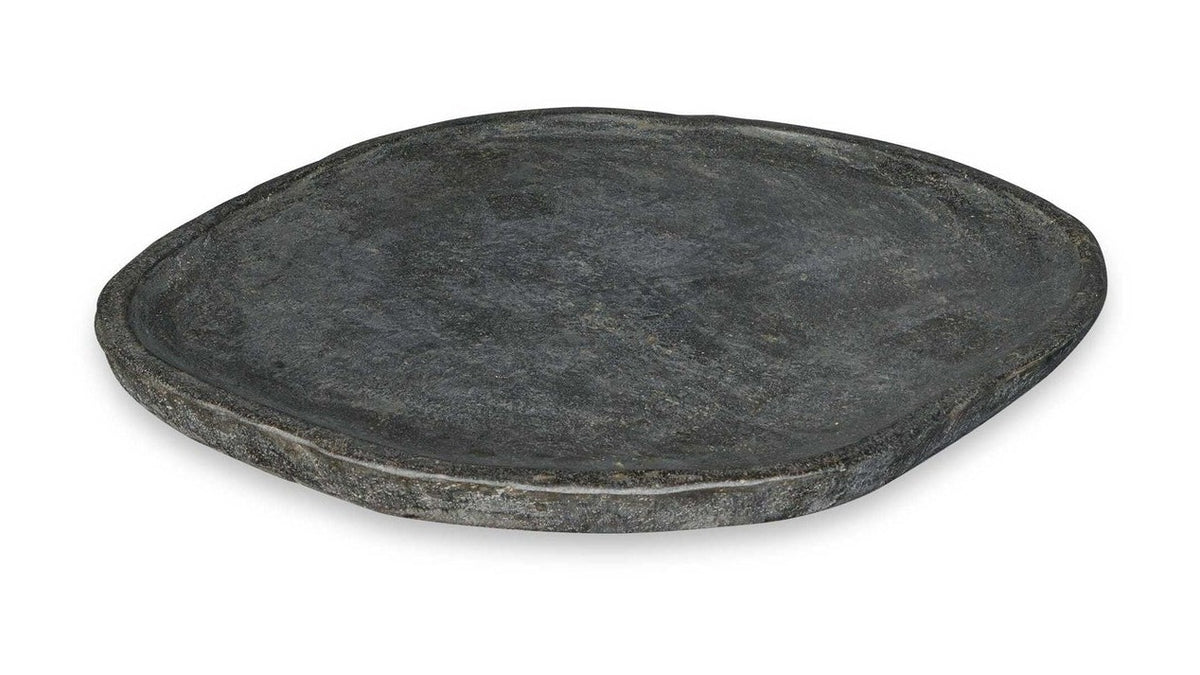 Stoneveil - Indoor-Outdoor Stone Tray - Gray