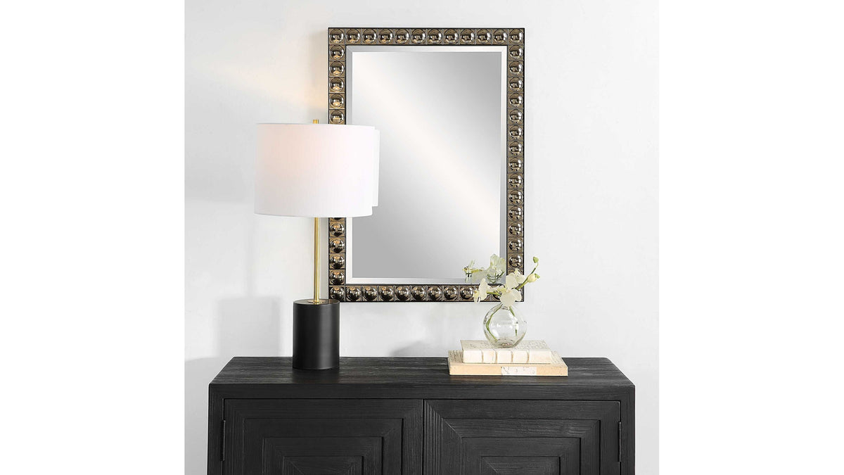 Silvio - Tiled Vanity Mirror - Gold