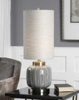 Zahlia - Ceramic Lamp - Aged Gray