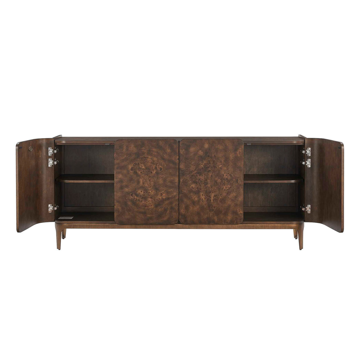 Melbourne - Mappa Burl 4 Door Cabinet - Woodtone