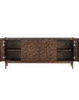 Melbourne - Mappa Burl 4 Door Cabinet - Woodtone