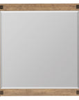 Vineyard Row - Square Mirror - Light Brown