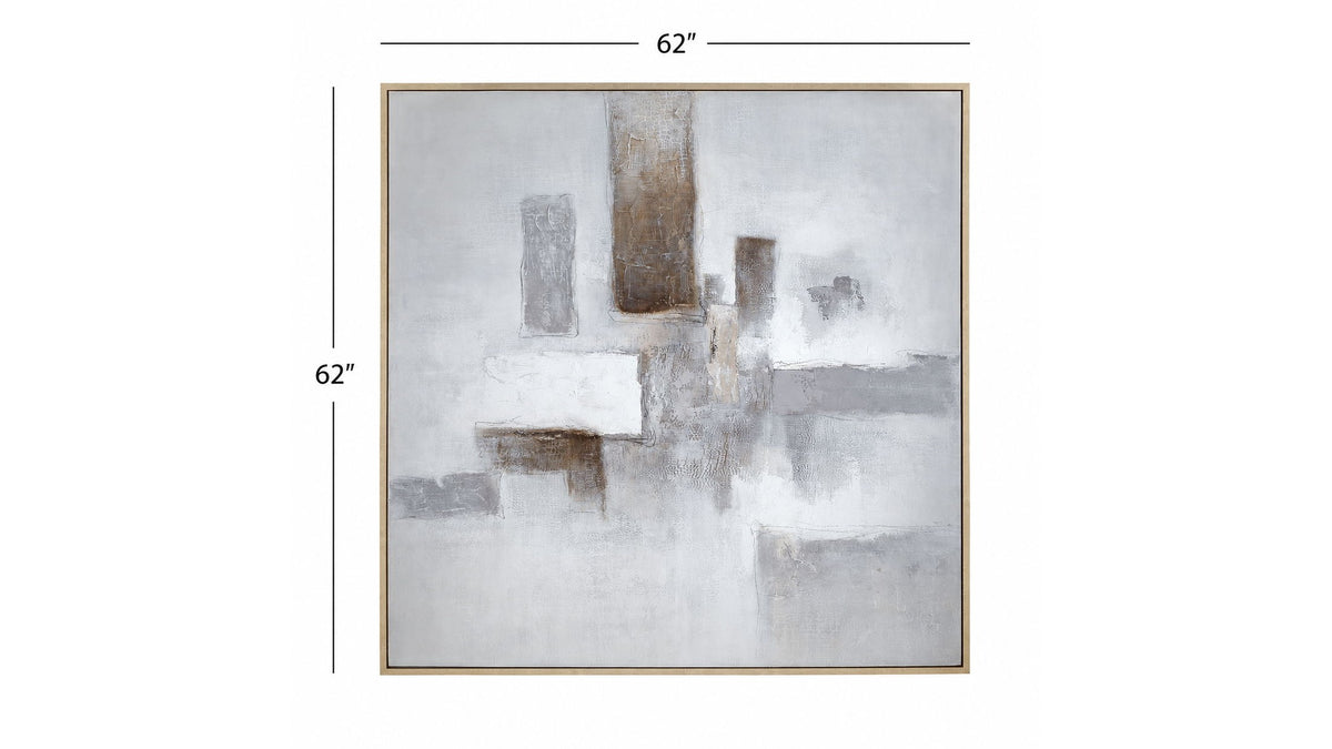 Framed Canvas Urban Stillness - Natural