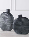 Viewpoint - Aged Black Vases (Set of 2)