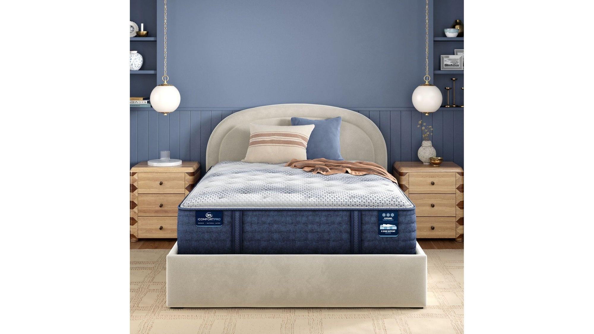 iComfortPro - 15" Canterbury Latex Foam Plush Mattress