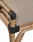 Golden Days - Rattan Chair With Leather Bindings