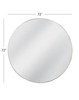 Eltham - Wall Mirror - Pearl Silver