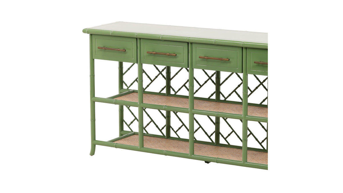 Trellis - Bamboo Sideboard - Green