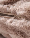 Ruched Rabbit - Euro Pillow With Down Insert - Blush