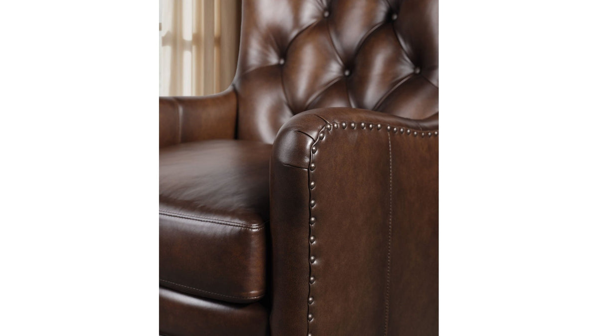 CC - Senda Swivel Chair - Dark Brown