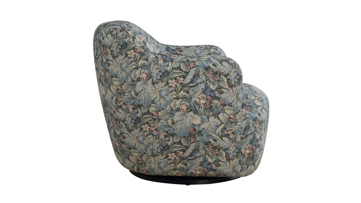 Ansel - Tapestry Swivel Chair - Green