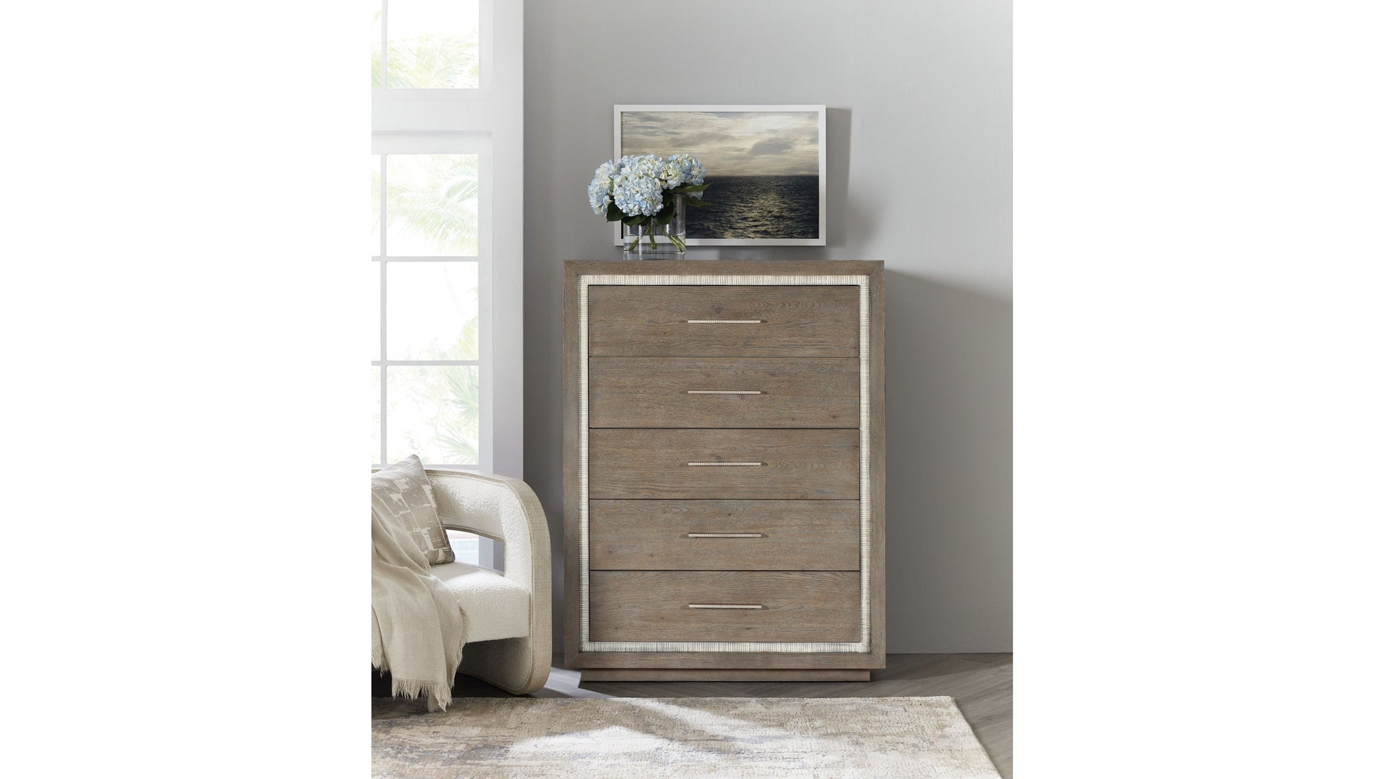 Serenity - 5-Drawer Chest - Gray