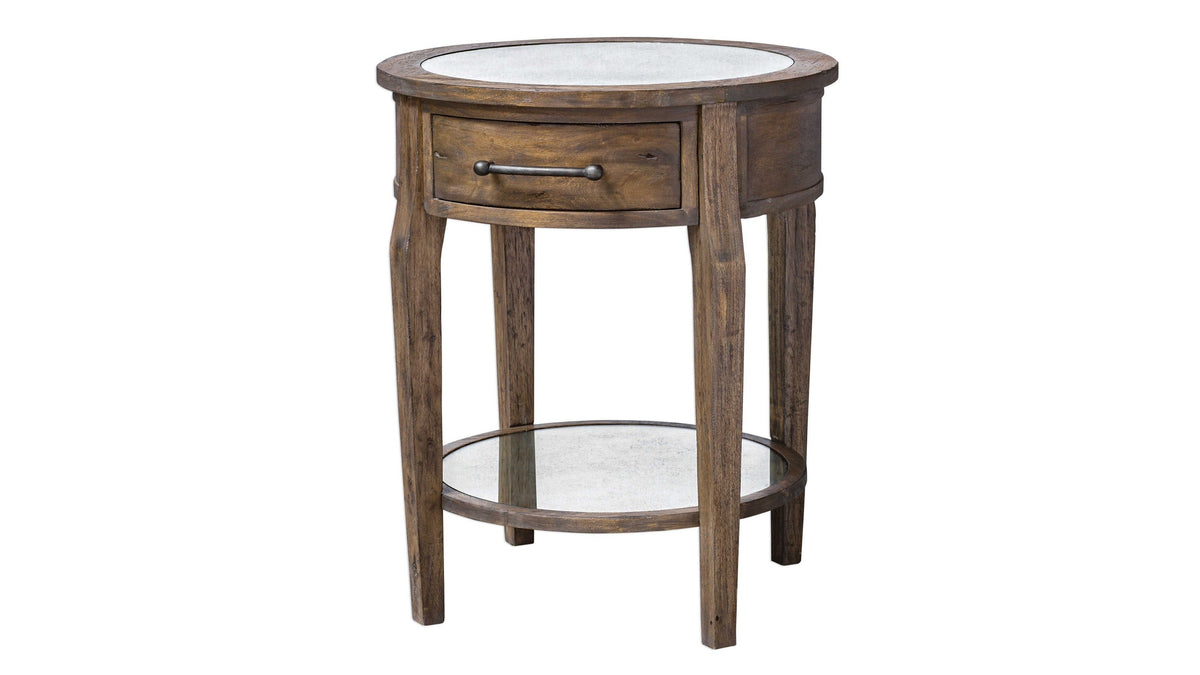 Raelynn - Wood Lamp Table - Light Brown